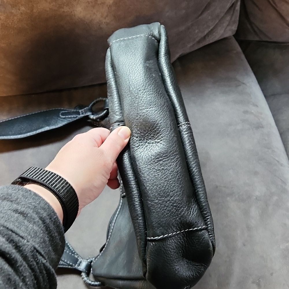 Derek alexander purse black bag shoulder bag excellent condition leather spaciou - Picture 10 of 12